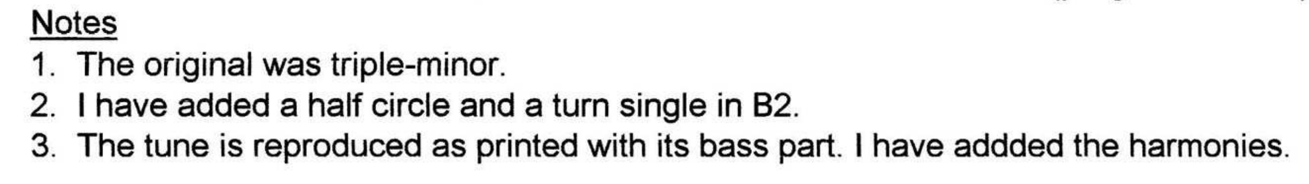 Sir Watkin's Jig (notes)